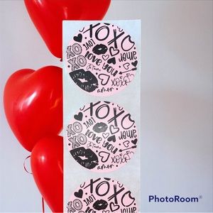 200 Personalized Thermal Label Stickers Shipping Valentines